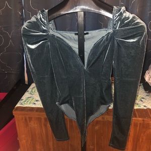 Forever 21 velvet bodysuit